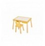 Set Tavoline per femije Kalune Design Table and Chair - Yellow Yellow