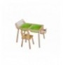 Set Tavoline per femije Kalune Design Roll and Chair - Green Green