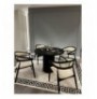 Set ( 5 Pc ) Tavoline ngrenie + karrige Kalune Design Moon - Black, White Black White