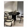 Set ( 5 Pc ) Tavoline ngrenie + karrige Kalune Design Moon - Black, White Black White