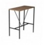 Set ( 5 Pc ) Tavoline + karrige te larta Atelier del Sofa Nordic - Grey Grey Walnut Black