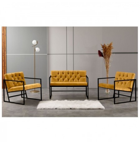 Set ( 3 Pc ) Divan + kolltuk Atelier del Sofa Oslo - Mustard Mustard