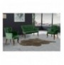 Set ( 3 Pc ) Divan + kolltuk Atelier del Sofa Paris Walnut Wooden - Khaki Khaki
