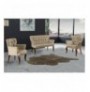 Set ( 3 Pc ) Divan + kolltuk Atelier del Sofa Paris Walnut Wooden - Light Brown Light Brown