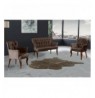 Set ( 3 Pc ) Divan + kolltuk Atelier del Sofa Paris Walnut Wooden - Brown Brown