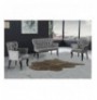 Set ( 3 Pc ) Divan + kolltuk Atelier del Sofa Paris Black Wooden - Grey Grey