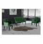 Set ( 3 Pc ) Divan + kolltuk Atelier del Sofa Paris Black Wooden - Khaki Khaki