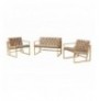 Set ( 3 Pc ) Divan + kolltuk Atelier del Sofa Oslo Gold - Light Brown Light Brown