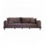 Set ( 3 Pc ) Divan + kolltuk Atelier del Sofa Nero - NQ6-179 Anthracite Grey