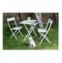 Set ( 3 Pc ) Tavoline kopeshti + karrige Kalune Design Bistro Set 2 White