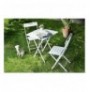 Set ( 3 Pc ) Tavoline kopeshti + karrige Kalune Design Bistro Set 2 White