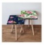 Set tavoline (2 Pc) Kalune Design 2Shp446 - Multicolor Multicolor