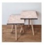 Set tavoline (2 Pc) Kalune Design 2Shp187 - Beige Beige White