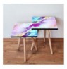 Set tavoline (2 Pc) Kalune Design 2Shp195 - Multicolor Multicolor