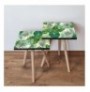Set tavoline (2 Pc) Kalune Design 2Shp197 - Green Green White
