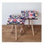 Set tavoline (2 Pc) Kalune Design 2Shp215 - Multicolor Multicolor