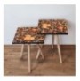 Set tavoline (2 Pc) Kalune Design 2Shp22 - Camel Camel Brown Orange