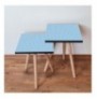 Set tavoline (2 Pc) Kalune Design 2Shp220 - Blue Blue White
