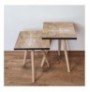 Set tavoline (2 Pc) Kalune Design 2Shp223 - Beige Beige White