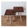 Set tavoline (2 Pc) Kalune Design 2Shp226 - Brown Brown