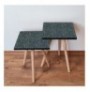 Set tavoline (2 Pc) Kalune Design 2Shp236 - Grey Grey Yellow