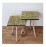 Set tavoline (2 Pc) Kalune Design 2Shp237 - Yellow Yellow Grey