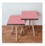 Set tavoline (2 Pc) Kalune Design 2Shp241 - Red Red White