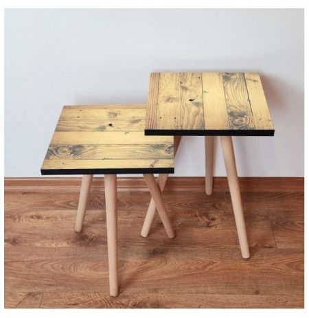 Set tavoline (2 Pc) Kalune Design 2Shp352 - Camel Beige