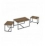 Set tavoline (3 Pc) Kalune Design Levada - Walnut Walnut