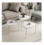 Set tavoline (3 Pc) Kalune Design Lenny - White White