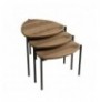 Set tavoline (3 Pc) Kalune Design Lenny - Walnut Walnut