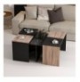 Set tavoline (5 Pc) Kalune Design Owen Oak Black