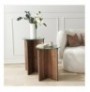 Set tavoline (2 Pc) Kalune Design Lily - Walnut Walnut