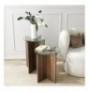 Set tavoline (2 Pc) Kalune Design Lily - Walnut Walnut