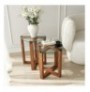 Set tavoline (2 Pc) Kalune Design Amalfi - Walnut Walnut