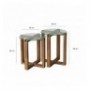 Set tavoline (2 Pc) Kalune Design Amalfi - Walnut Walnut