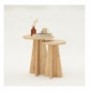 Set tavoline (2 Pc) Kalune Design Mushroom - Sapphire Oak Sapphire Oak