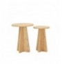 Set tavoline (2 Pc) Kalune Design Mushroom - Sapphire Oak Sapphire Oak