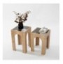 Set tavoline kafeje Kalune Design Seine Set - Dark Grey, Sapphire Oak Dark Grey Oak