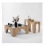 Set tavoline kafeje Kalune Design Seine Set - Dark Grey, Sapphire Oak Dark Grey Oak