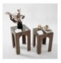 Set tavoline kafeje Kalune Design Seine Set - Transparent, Walnut Transparent Walnut