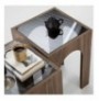 Set tavoline kafeje Kalune Design Seine Set - Walnut, Dark Grey Walnut Dark Grey