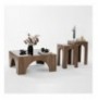 Set tavoline kafeje Kalune Design Seine Set - Walnut, Dark Grey Walnut Dark Grey