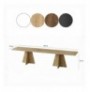 Set tavoline kafeje Kalune Design Mushroom Sapphire Oak