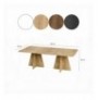 Set tavoline kafeje Kalune Design Mushroom Sapphire Oak