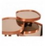 Set tavoline (3 Pc) Kalune Design Pizzo Rose Gold Walnut