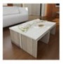 Set tavoline kafeje Kalune Design Chest - White, Cordoba WhiteCordoba