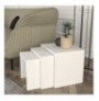 Set tavoline (3 Pc) Kalune Design Zariel - White White