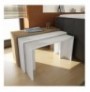 Set tavoline (3 Pc) Kalune Design Cango - White, Walnut White Walnut