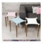 Set tavoline (3 Pc) Kalune Design Tremo White Pink Blue Walnut